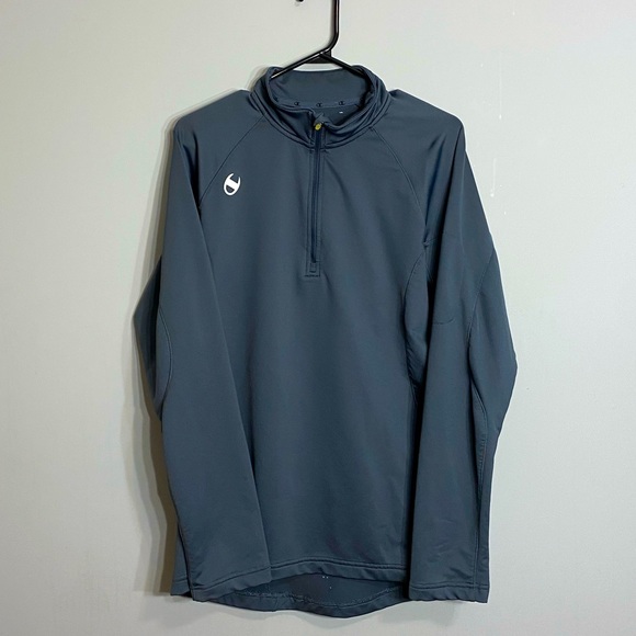 Vintage Champion Half Zip Throw Over Sweater - Picture 2 of 8